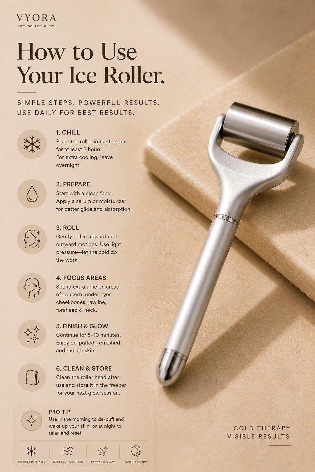 VYORA Cyro Sculpt Roller